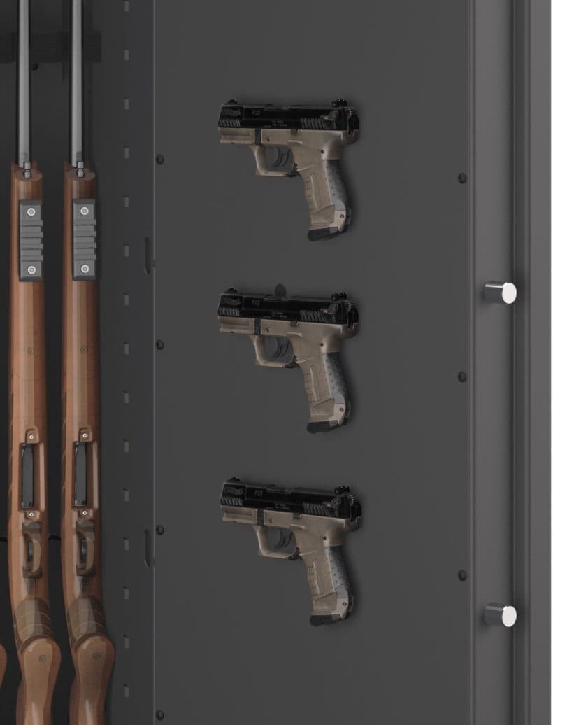 3er Set Magnet-Kurzwaffenhalter