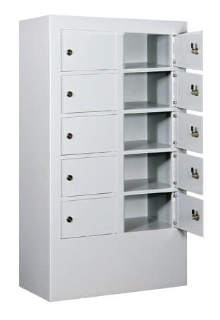 Wertfachanlage und Schließfachanlage mit 10 Fächern