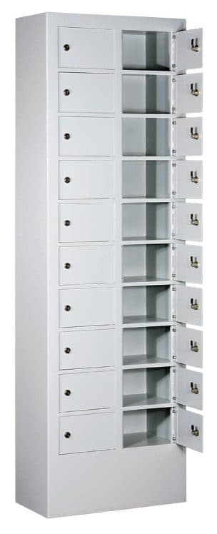 Wertfachanlage und Schließfachanlage mit 20 Fächern