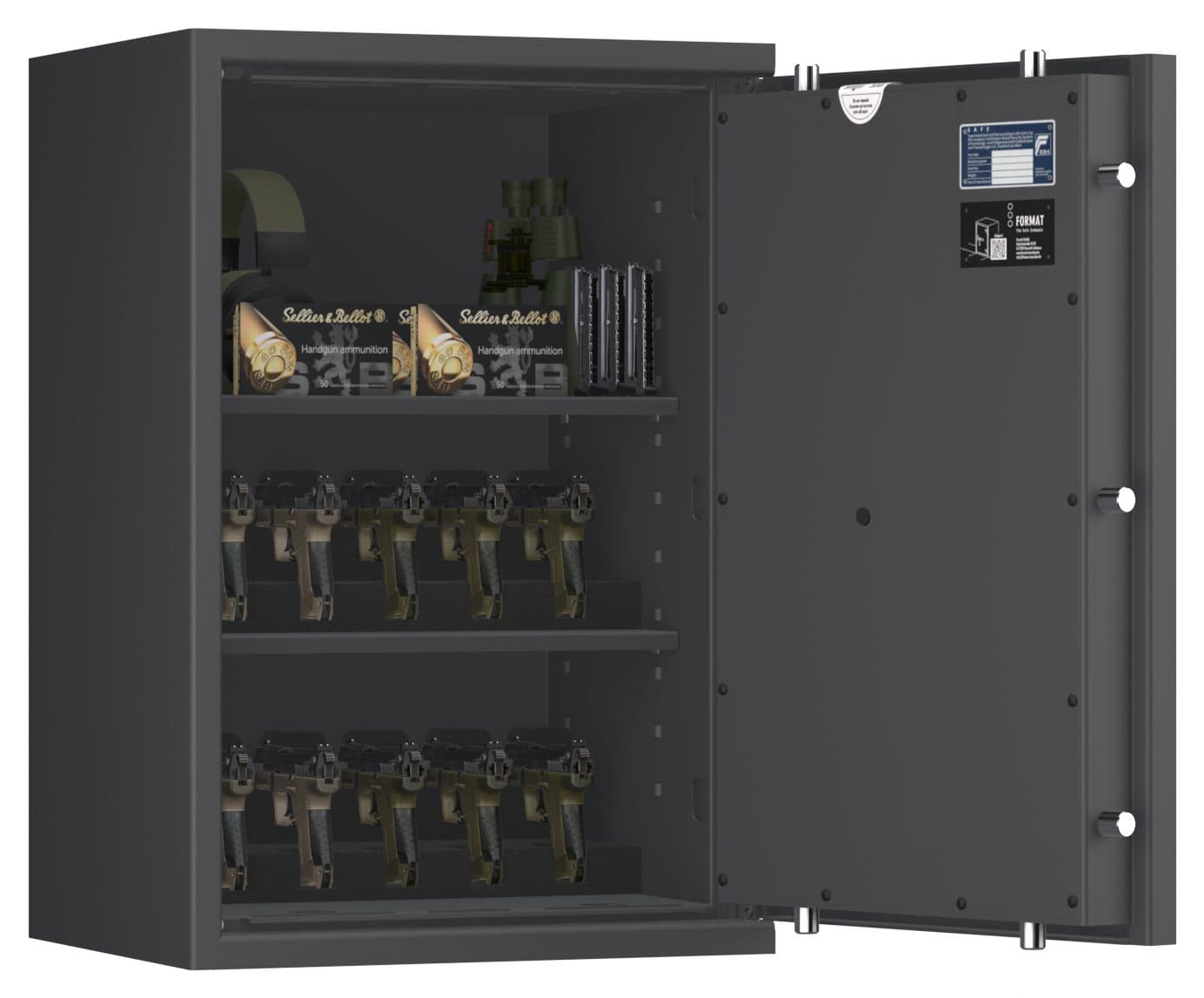 Kurzwaffentresor KWT 4100 EN 1143-1 Grad 1 für Kurzwaffen und Munition