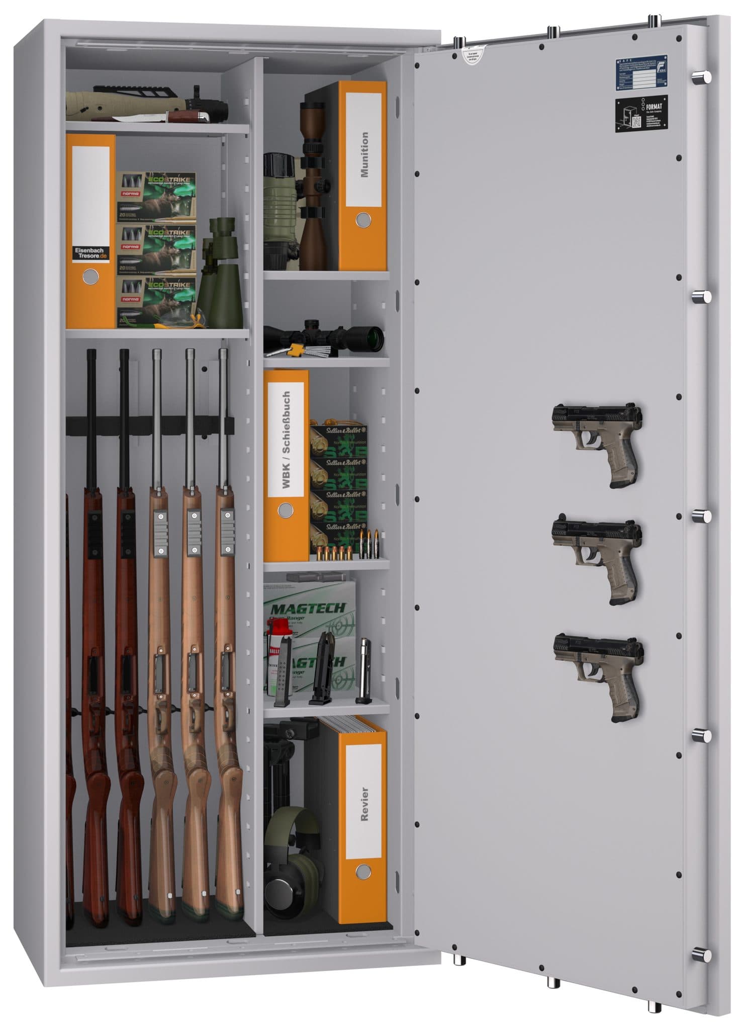 Waffenschrank EN 1143-1 Gun Safe 0 /1-6 Kombi