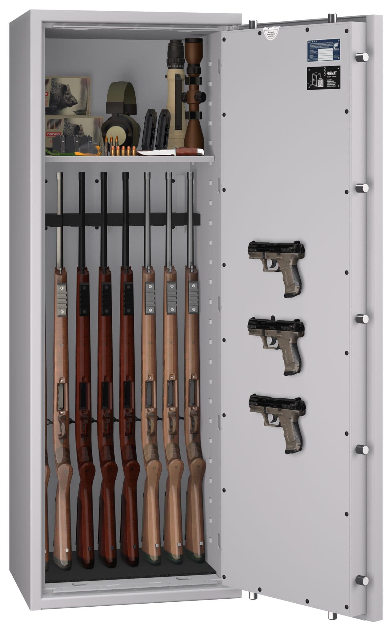 Waffenschrank Gun Safe 0 / 1-8 EN 1143-1 für 8 Langwaffen