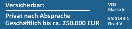 Geschäftstresore VDS Klasse 5