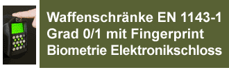 Waffenschränke mit Biometrie-Fingerprint Elektronikschloss