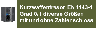 Waffenschrank für Kurzwaffen, Kurzwaffenschrank EN 11431-1