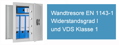 Wandtresore, Wandtresor Format Wega Widerstandsgrad 1 EN 1143-1 als Einmauertresor, Tresor VDS Klasse 1, Wandsafe online kaufen kaufen bei eisenbach-tresore.de