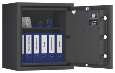 Tresor VdS Klasse 3 Rubin Pro 10, Grad 3 EN 1143-1, feuerfest, für Bargeld, Schmuck und wichtige Unterlagen