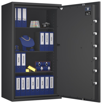 Tresor VdS Klasse 3 Rubin Pro 60, Grad 3 EN 1143-1, feuerfest, für Bargeld, Schmuck und wichtige Unterlagen