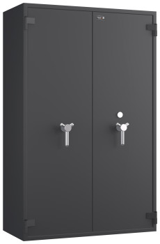 Preview: Tresor VdS Klasse 3 Rubin Pro 70, Grad 3 EN 1143-1, Zweitürig, feuerfest, für Bargeld, Schmuck und wichtige Unterlagen