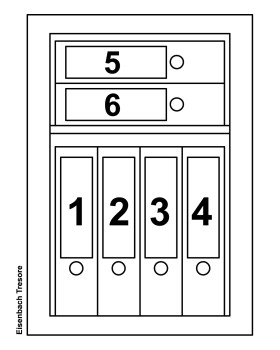 Möbeltresor M 610 für 6 DIN A4 Ordner