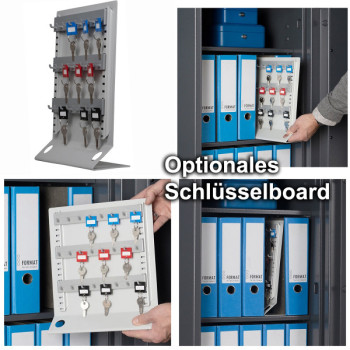 Tresor VdS Klasse 0/N Libra 40, Widerstandsgrad 0 EN 1143-1, feuerfest, für Bargeld, Schmuck, Aktenordner und wichtige Unterlagen