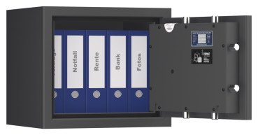 Preview: Tresor VdS Klasse 0/N Libra 1, Widerstandsgrad 0 EN 1143-1, feuerfest, für Bargeld, Schmuck, Aktenordner und wichtige Unterlagen