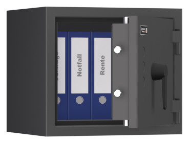 Preview: Tresor VdS Klasse 0/N Libra 1, Widerstandsgrad 0 EN 1143-1, feuerfest, für Bargeld, Schmuck, Aktenordner und wichtige Unterlagen