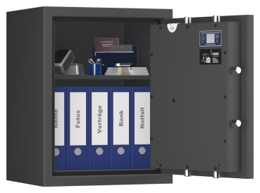Preview: Tresor VdS Klasse 0/N Libra 2, Widerstandsgrad 0 EN 1143-1, feuerfest, für Bargeld, Schmuck, Aktenordner und wichtige Unterlagen