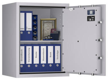 Tresor VdS Klasse 0/N Libra 20, Widerstandsgrad 0 EN 1143-1, feuerfest, für Bargeld, Schmuck, Aktenordner und wichtige Unterlagen