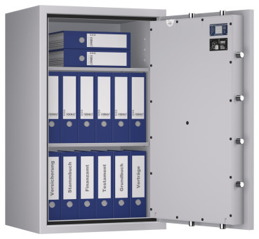 Tresor VdS Klasse 0/N Libra 40, Widerstandsgrad 0 EN 1143-1, feuerfest, für Bargeld, Schmuck, Aktenordner und wichtige Unterlagen