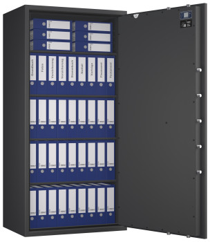 Tresor VdS Klasse 0/N Libra 75, Widerstandsgrad 0 EN 1143-1, feuerfest, für Bargeld, Schmuck, Aktenordner und wichtige Unterlagen