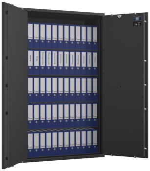 Tresor VdS Klasse 0/N Libra 80, Widerstandsgrad 0 EN 1143-1, feuerfest, für Bargeld, Schmuck, Aktenordner und wichtige Unterlagen