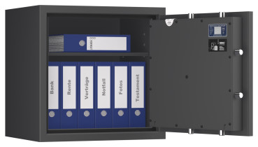 Tresor VdS Klasse 1 Gemini Pro 10, Widerstandsgrad 1 EN 1143-1, feuerfest, für Bargeld, Schmuck, Aktenordner und wichtige Unterlagen