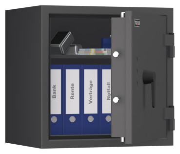 Tresor VdS Klasse 1 Gemini Pro 10, Widerstandsgrad 1 EN 1143-1, feuerfest, für Bargeld, Schmuck, Aktenordner und wichtige Unterlagen