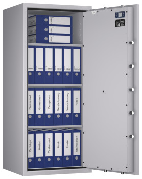 Tresor VdS Klasse 1 Gemini Pro 55, Widerstandsgrad 1 EN 1143-1, feuerfest, für Bargeld, Schmuck, Aktenordner und wichtige Unterlagen