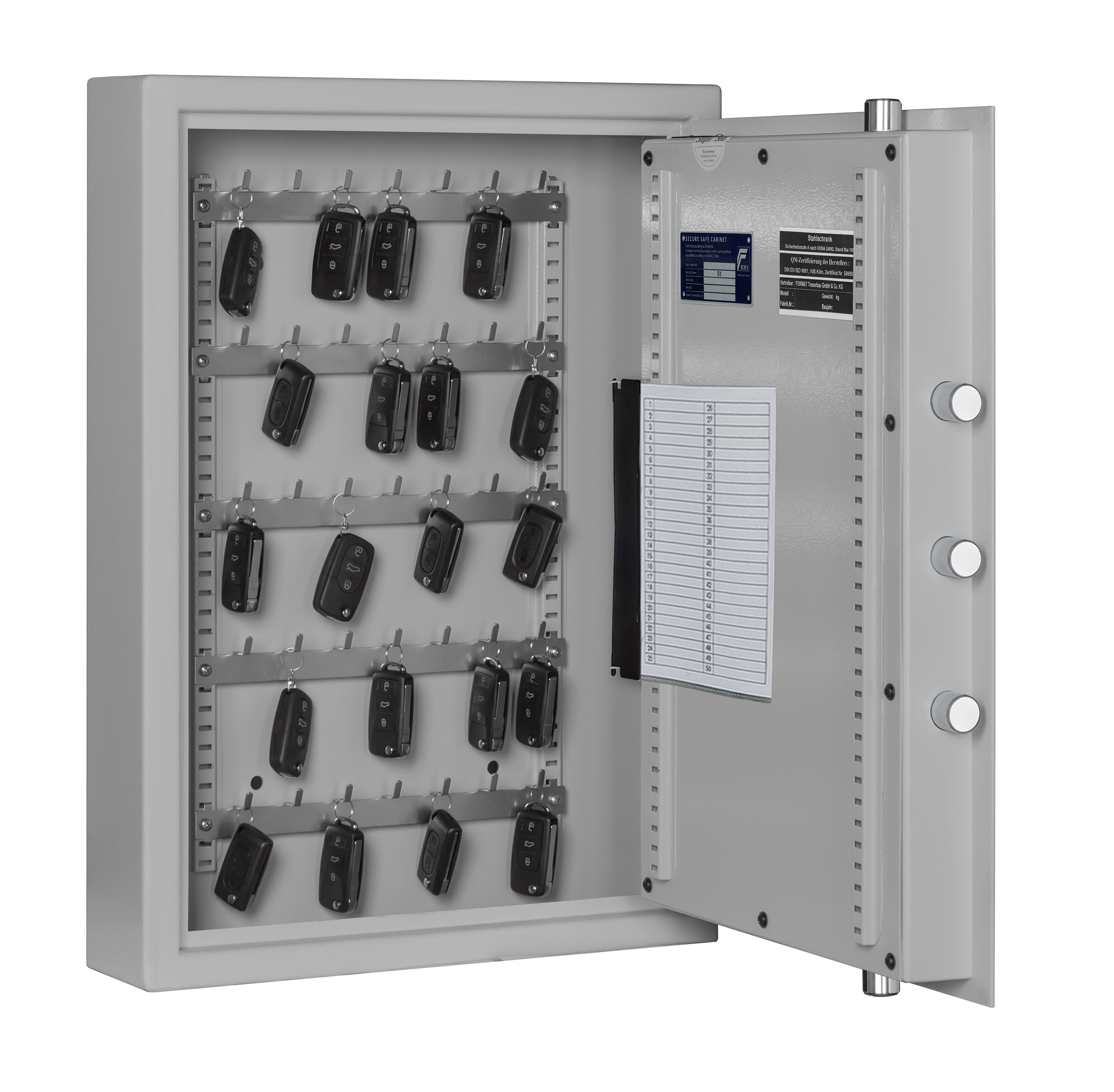 Schlüsseltresor Format ST 35 AS für 35 Autoschlüssel