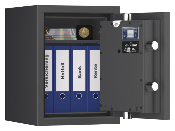 Tresor VdS Klasse 2 Topas Pro 3, feuerfest, für Bargeld, Schmuck und wichtige Unterlagen