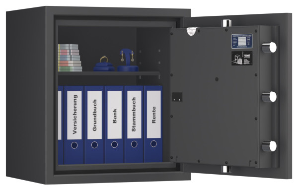 Tresor VdS Klasse 3 Rubin Pro 10, Grad 3 EN 1143-1, feuerfest, für Bargeld, Schmuck und wichtige Unterlagen