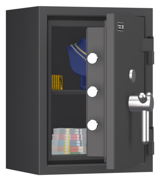 Tresor VdS Klasse 3 Rubin Pro 3, Grad 3 EN 1143-1, feuerfest, für Bargeld, Schmuck und wichtige Unterlagen