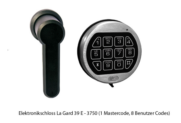 Tresor VdS Klasse 0/N Libra 40, Widerstandsgrad 0 EN 1143-1, feuerfest, für Bargeld, Schmuck, Aktenordner und wichtige Unterlagen