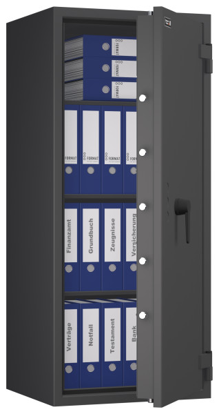 Tresor VdS Klasse 0/N Libra 55, Widerstandsgrad 0 EN 1143-1, feuerfest, für Bargeld, Schmuck, Aktenordner und wichtige Unterlagen