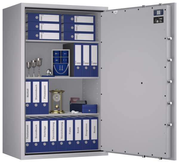 Tresor VdS Klasse 0/N Libra 60, Widerstandsgrad 0 EN 1143-1, feuerfest, für Bargeld, Schmuck, Aktenordner und wichtige Unterlagen
