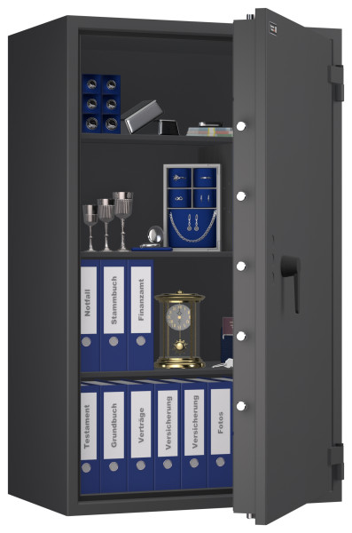 Tresor VdS Klasse 0/N Libra 60, Widerstandsgrad 0 EN 1143-1, feuerfest, für Bargeld, Schmuck, Aktenordner und wichtige Unterlagen