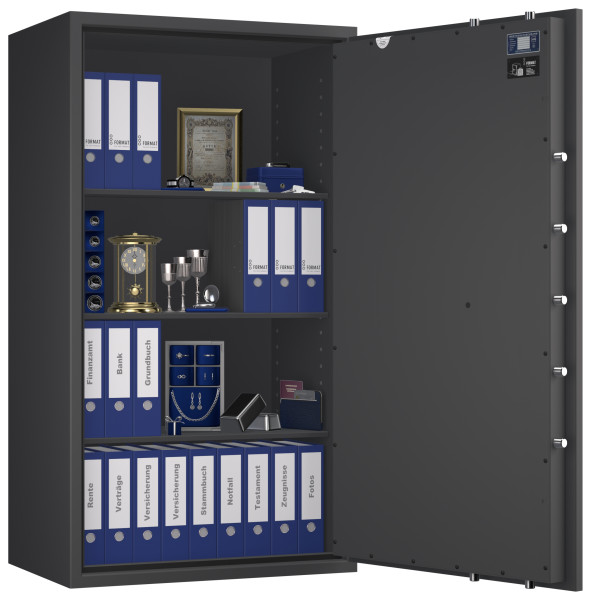 Tresor VdS Klasse 0/N Libra 70, Widerstandsgrad 0 EN 1143-1, feuerfest, für Bargeld, Schmuck, Aktenordner und wichtige Unterlagen