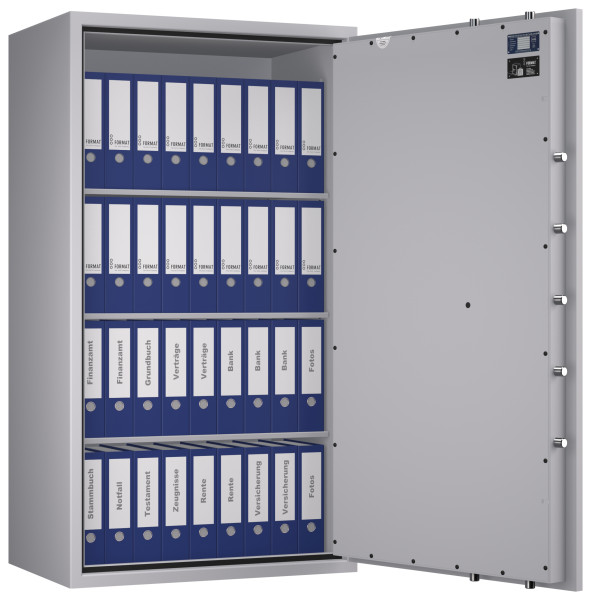 Tresor VdS Klasse 0/N Libra 70, Widerstandsgrad 0 EN 1143-1, feuerfest, für Bargeld, Schmuck, Aktenordner und wichtige Unterlagen
