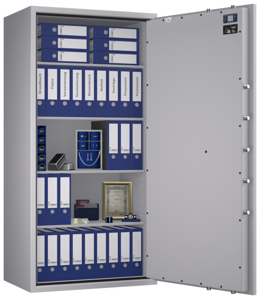 Tresor VdS Klasse 0/N Libra 75, Widerstandsgrad 0 EN 1143-1, feuerfest, für Bargeld, Schmuck, Aktenordner und wichtige Unterlagen