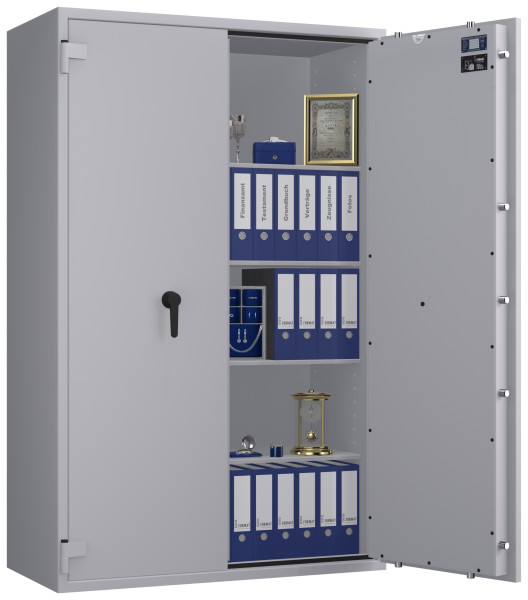 Tresor VdS Klasse 0/N Libra 80, Widerstandsgrad 0 EN 1143-1, feuerfest, für Bargeld, Schmuck, Aktenordner und wichtige Unterlagen