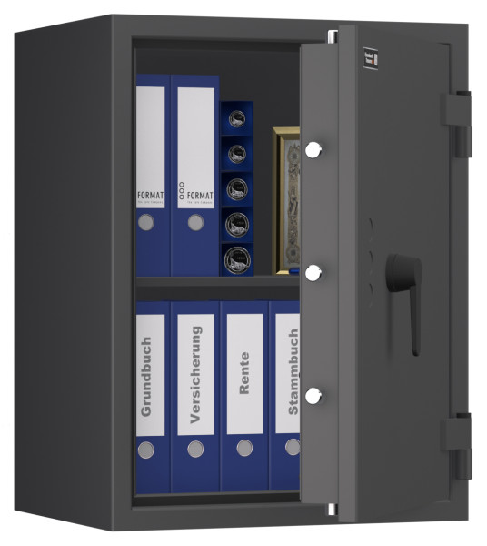 Tresor VdS Klasse 1 Gemini Pro 20, Widerstandsgrad 1 EN 1143-1, feuerfest, für Bargeld, Schmuck, Aktenordner und wichtige Unterlagen