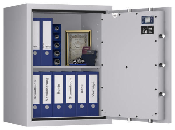Tresor VdS Klasse 1 Gemini Pro 20, Widerstandsgrad 1 EN 1143-1, feuerfest, für Bargeld, Schmuck, Aktenordner und wichtige Unterlagen