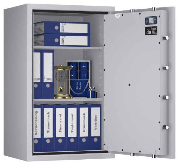 Tresor VdS Klasse 1 Gemini Pro 40, Widerstandsgrad 1 EN 1143-1, feuerfest, für Bargeld, Schmuck, Aktenordner und wichtige Unterlagen