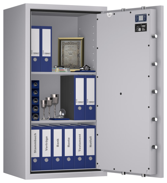 Tresor VdS Klasse 1 Gemini Pro 50, Widerstandsgrad 1 EN 1143-1, feuerfest, für Bargeld, Schmuck, Aktenordner und wichtige Unterlagen