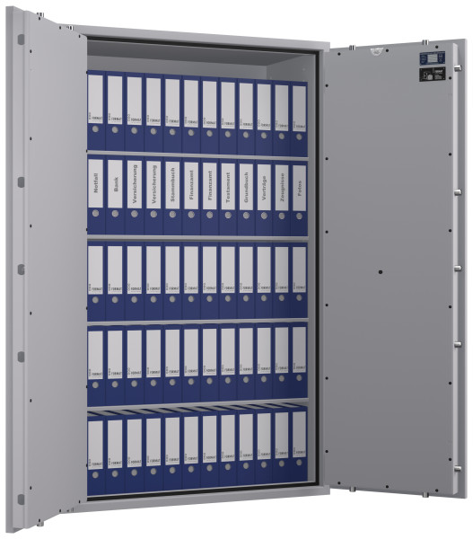 Tresor VdS Klasse 1 Gemini Pro 80, Widerstandsgrad 1 EN 1143-1, feuerfest, für Bargeld, Schmuck, Aktenordner und wichtige Unterlagen