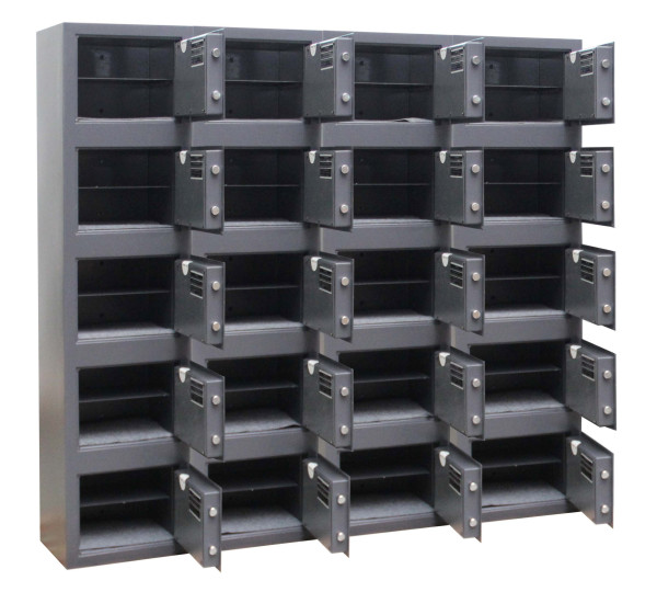 Wertfachanlage mit 20 Fächern