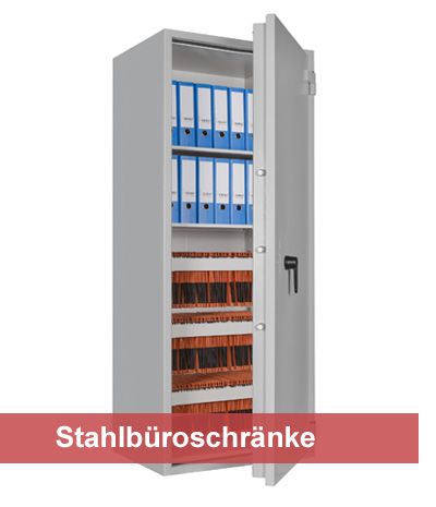 Stahlbüroschränke als Aktentresor