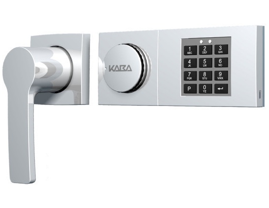 Elektronikschloss Mauer Code-Combi B-90 mit Notschlüssel