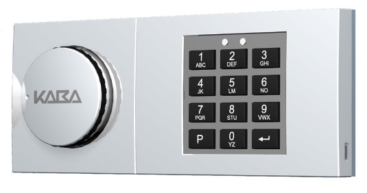 Elektronikschloss Mauer Code-Combi B-90 mit Notschlüssel